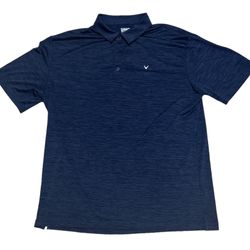 Callaway Men’s Opti-Dri Navy Blue Short Sleeve Golf Polo Shirt Size XL