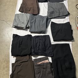 Lot of 13 Women Y2K fabric pants different design, brands all $35