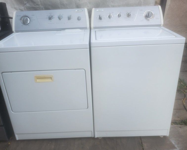 WHIRLPOOL SET WASHER AND ELECTRIC DRYER WORKING POWERFUL DELIVERY SERVICE AVAILABLE WITH INSTALLATION/VERY PERFECT CONDITION