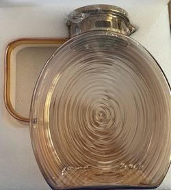 77oz Glass Water Pitcher with Gold Lid