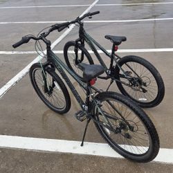Two Mountain Bikes