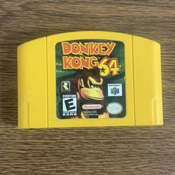 Donkey Kong 64 for Nintendo 64 N64 Authentic Yellow Cartridge Tested Working