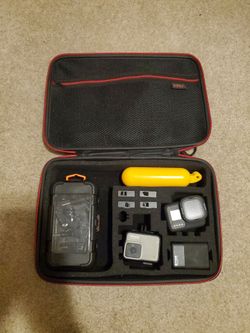 GoPros with accessories