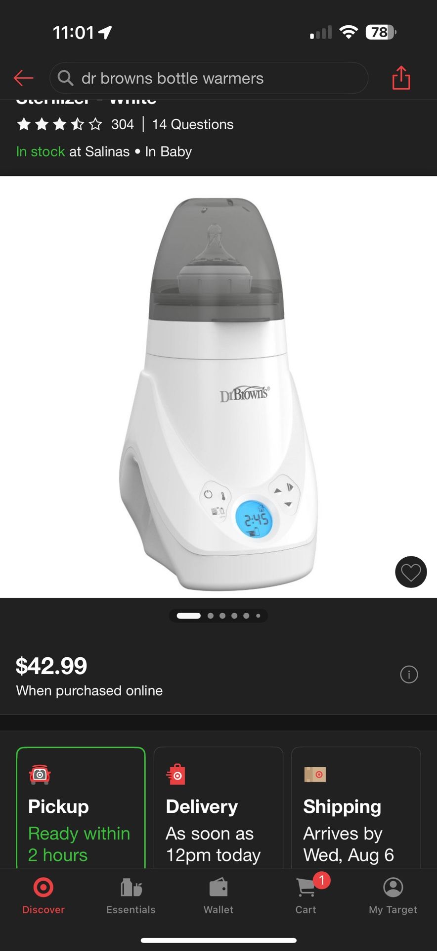 Dr. Brown's Deluxe Baby Bottle Warmer & Sterilizer - White