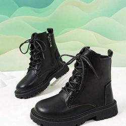 Girls Black Boots