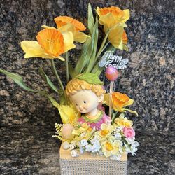 Easter Fairy With Daffodils 