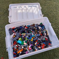 Bin of legos