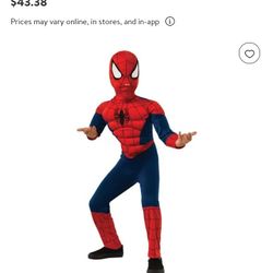 Spiderman Muscle  Custome  Child Size Large 