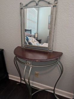 Accent table and mirror