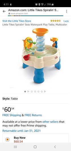 Little Tikes Spiralin' Seas Waterpark Play Table, Multicolor