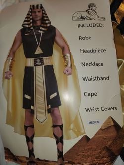 Men's Egyptian Pharaoh Costume Size Medium