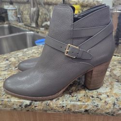 Cole Haan Gray Leather Womans Booties Size 10