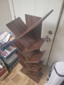 Vertical Geometric Tree Bookshelf Great Condition