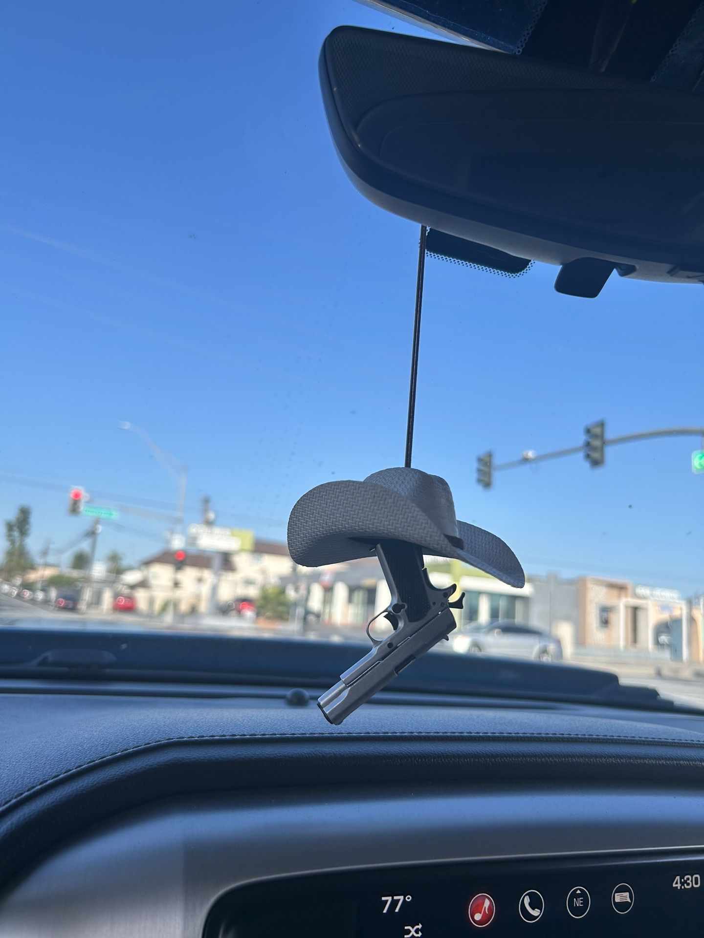 Cowboy Hat Keychain Rear View 