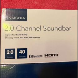 NEW OPEN BOX Insignia 2.0 Channel Soundbar, NS-HTSB22