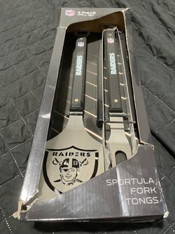 NFL Raiders 3-Piece BBQ Grill Set