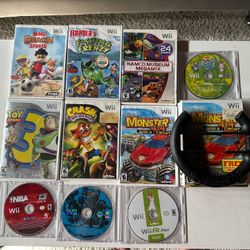 Nintendo Wii Game Lot (10 Games) – Crash, Toy Story 3, NBA 2K13, Marvel Ultimate Alliance, Wii Fit & More!