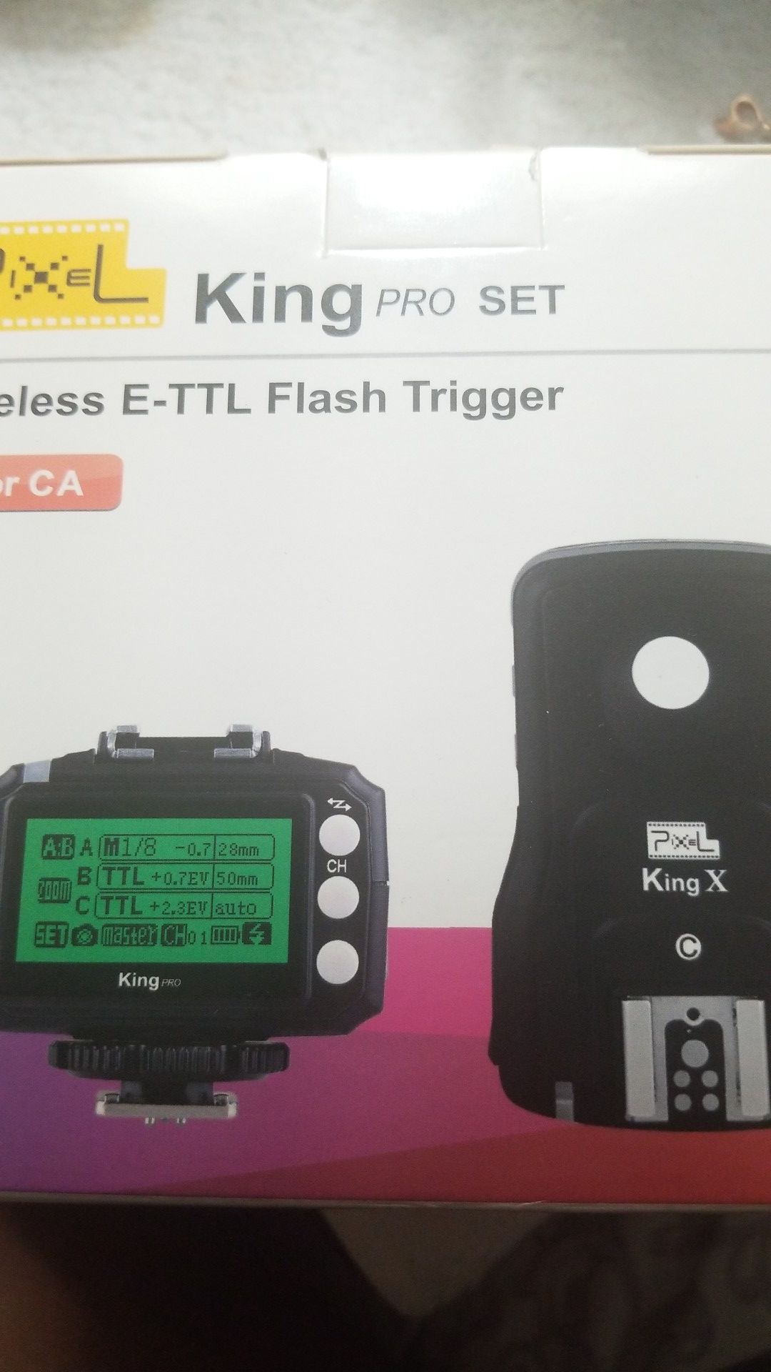 *OBO* Pixel King Pro Set(for CA) Wireless E-TTL Flash Trigger