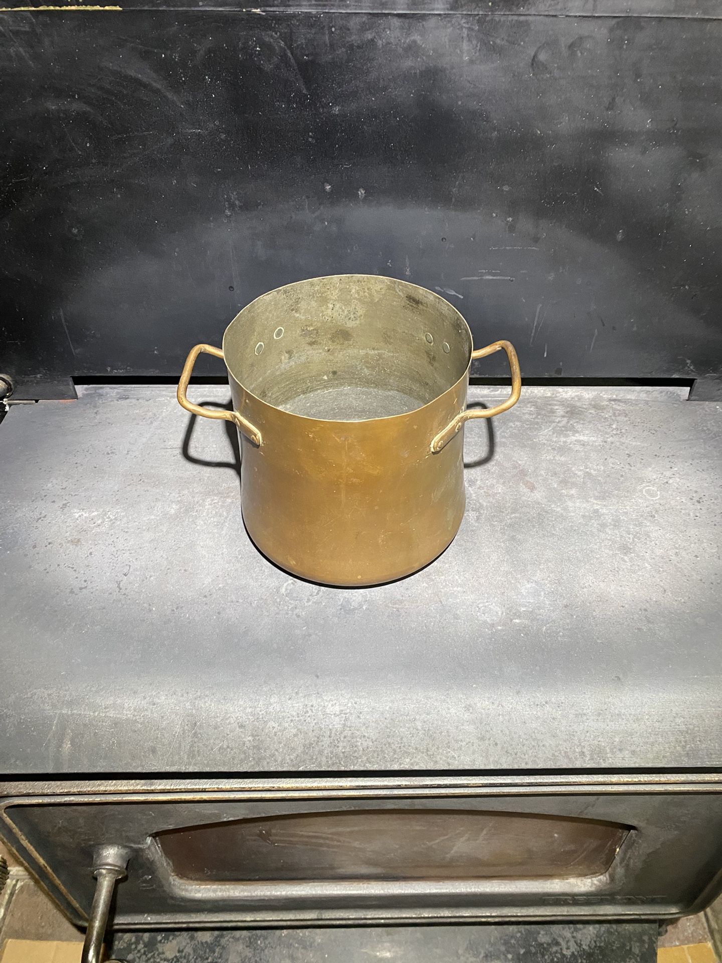 Antique deep Copper stew pot