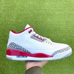 Jordan 3 Red Cardinal