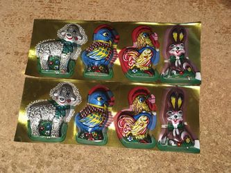Soft Plastic Chocolate Candy Molds Easter Bunny Lamb Chicken Rooster