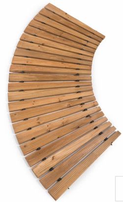 4'L Roll-Out Curved Hardwood Pathway