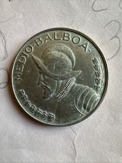 Panama 1/2 balboa 1968 silver coins