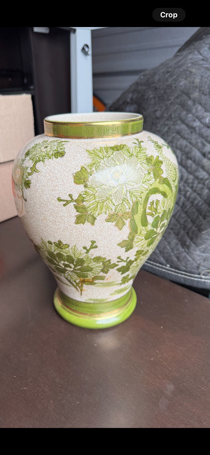 Japanese Kutani Style Temple Lidded Jar . Japanese Jar Missing The Lid . See Pictures For Dimensions