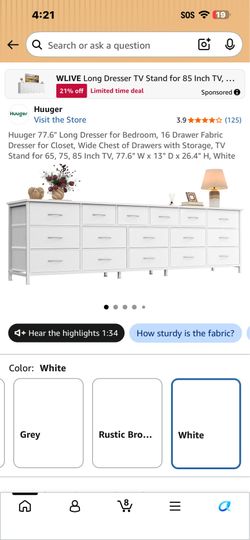 16 drawer dresser