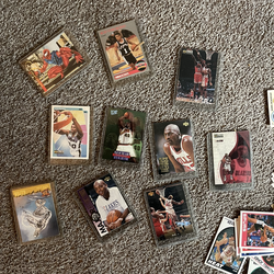 Basketball baseball football card collection