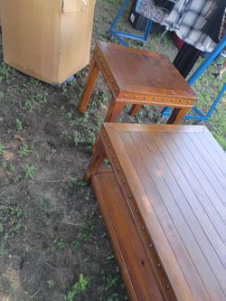 Coffee table and end tables