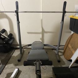 Body Champ Weight bench Plus Olympic Bar And Weights