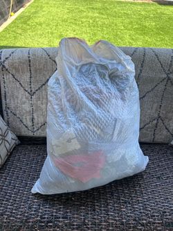 Bag filled with women’s clothes