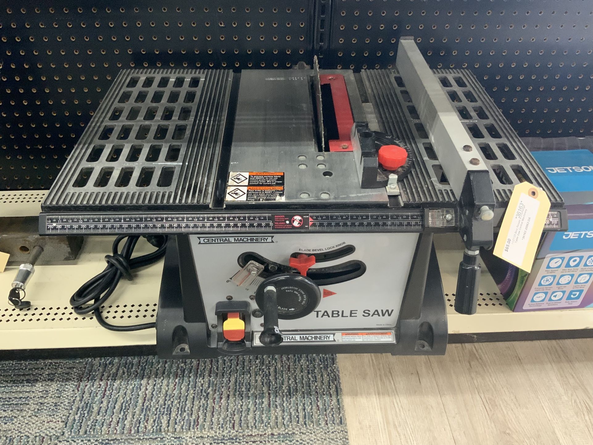 Central Machinery 10” Table Saw 