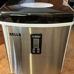 Della Countertop Stainless Steel Ice Maker