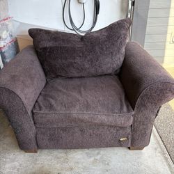 Free large upholstered armchair