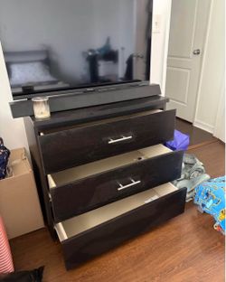 Dark Brown 3 Drawer Dresser
