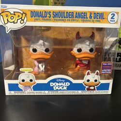 Funko Pop - Donald Duck Shoulder Angle and Devil. 