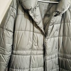 Long Grey Women’s Coat 