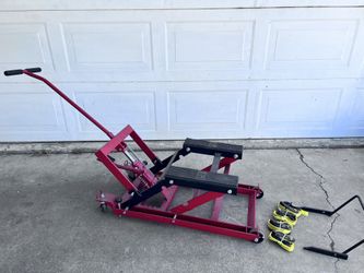 1500Lbs Motorcycle Lift One Cylinder Hydraulic Scissor Jack lifting Bike ATV Motorcycle Motorbike Lift