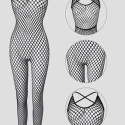 Bodysuit Fishnet Tights Bodycon Jumpsuit Lingerie