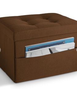 New Brown Storage Ottoman