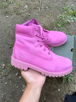 Timberland 6-Inch Boots in Pink 5.5y