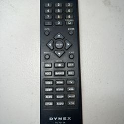 Dynex RC-701-0A TV Remote Control T48