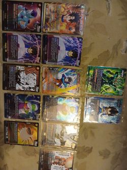 Dragon Ball Super Fusion World Card Bundle - 13 card lot (Vageta, Piccolo DA, Cell, Frieza)