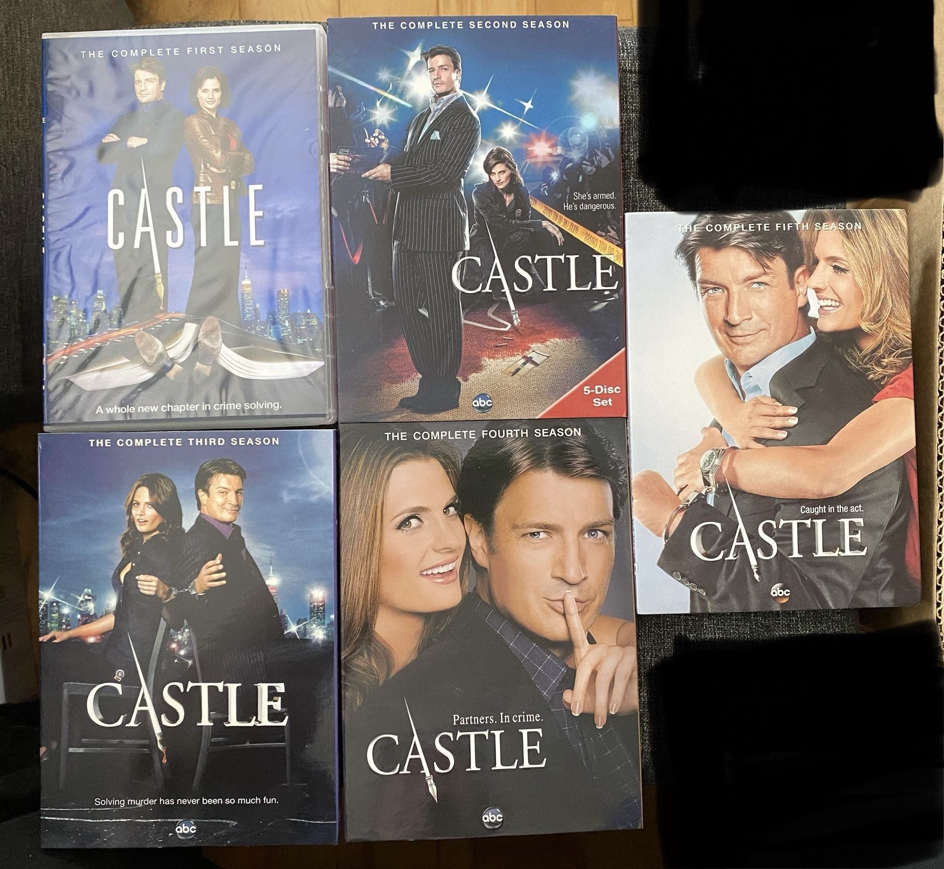 Brand New DVD Sets - Castle Seasons 1-5