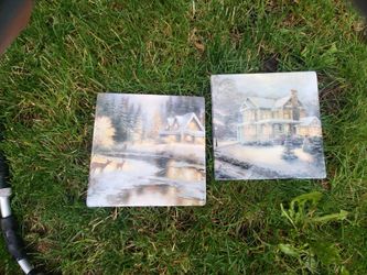 Thomas kinkade vintage collectable tiles