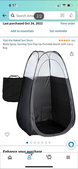 New tanning tent