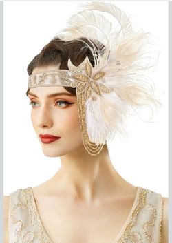 Flapper headpiece gatsby headband for costume
