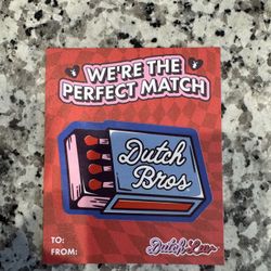 Dutch Bros Valentine Sticker 